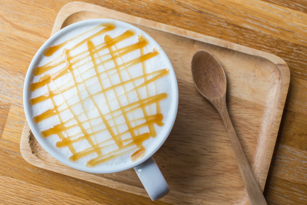 Café caramelo de starbucks