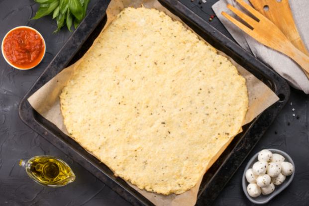 Masa de pizza keto