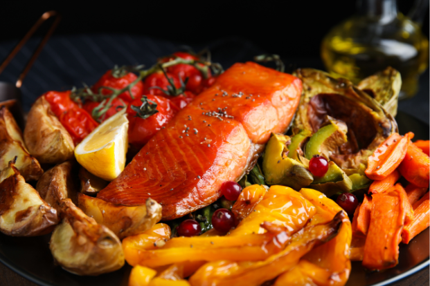 Salmon en freidora de aire o air frayer