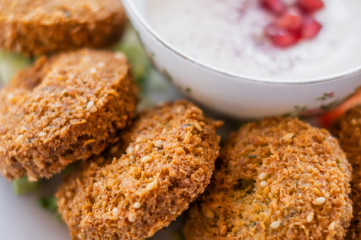 mini burguer de garbanzo